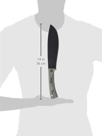 Condor SOLOBOLO Messer, 1075 Carbonstahl, Micarta,, Lederscheide mit Gürtelschlaufe - 3