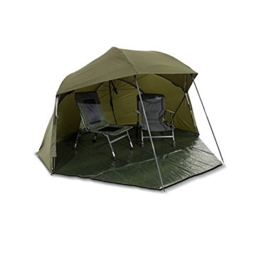 Lucx® Wolf Schirmzelt Brolly Shelter Angelzelt Karpfenzelt Zelt Bivvy Campingzelt 10.000mm Wassersäule - 7