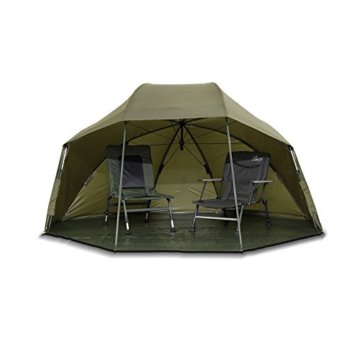 Lucx® Wolf Schirmzelt Brolly Shelter Angelzelt Karpfenzelt Zelt Bivvy Campingzelt 10.000mm Wassersäule - 8