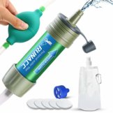 RUNACC Mini Wasser Filter mit Ballpumpe Schnelles Trinken und Rückspülen Design, 2000L - 1